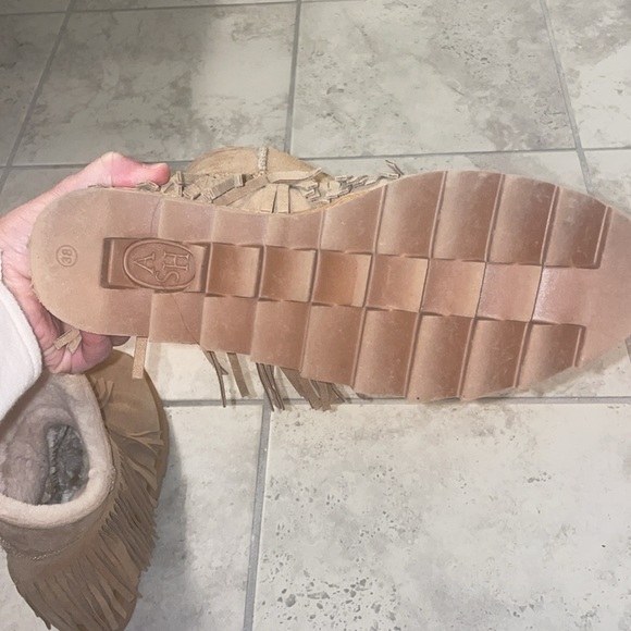 ASH Boots with fringe - Tan - Size 38 - Picture 10 of 15